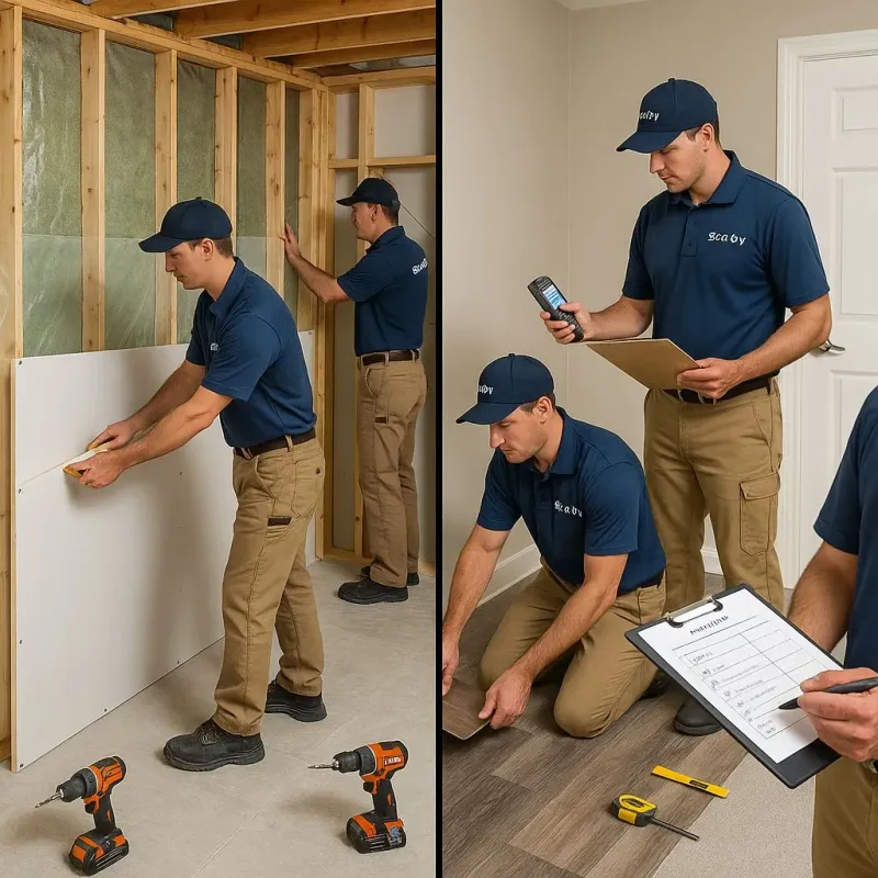 Repairs and Reconstruction process in Raymond, ME